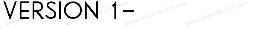 version 1字体转换